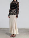 SWAYING 25 Spring/Summer Diamond Check Cardigan SW-SW25SS1T23C3-HEI Black SW25SS1T23C1